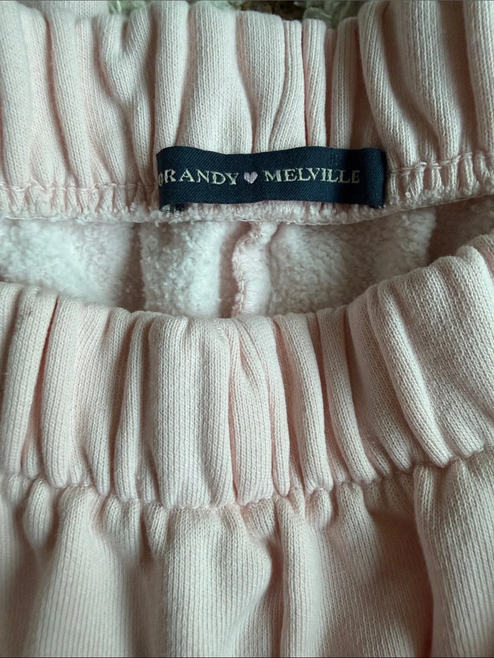 Like New! Brandy Melville Light Pink Elastic Waist Joggers, sz Medium